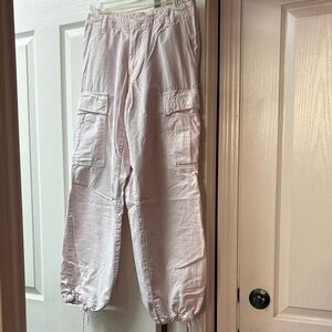 Pale Pink Cargo Pants